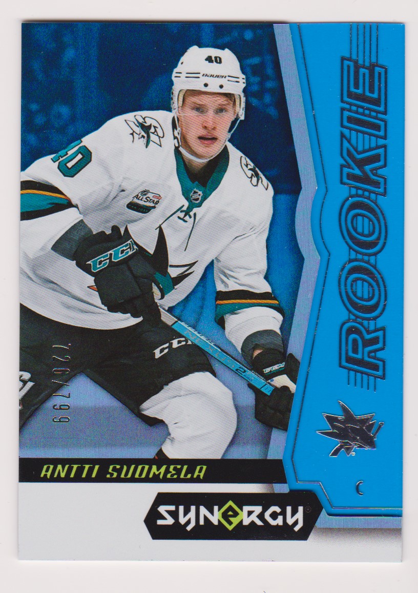 2018-19 Synergy Blue #53 Antti Suomela 726/799 (image for) 2018-19 Synergy Blue #53 Antti Suomela 726/799